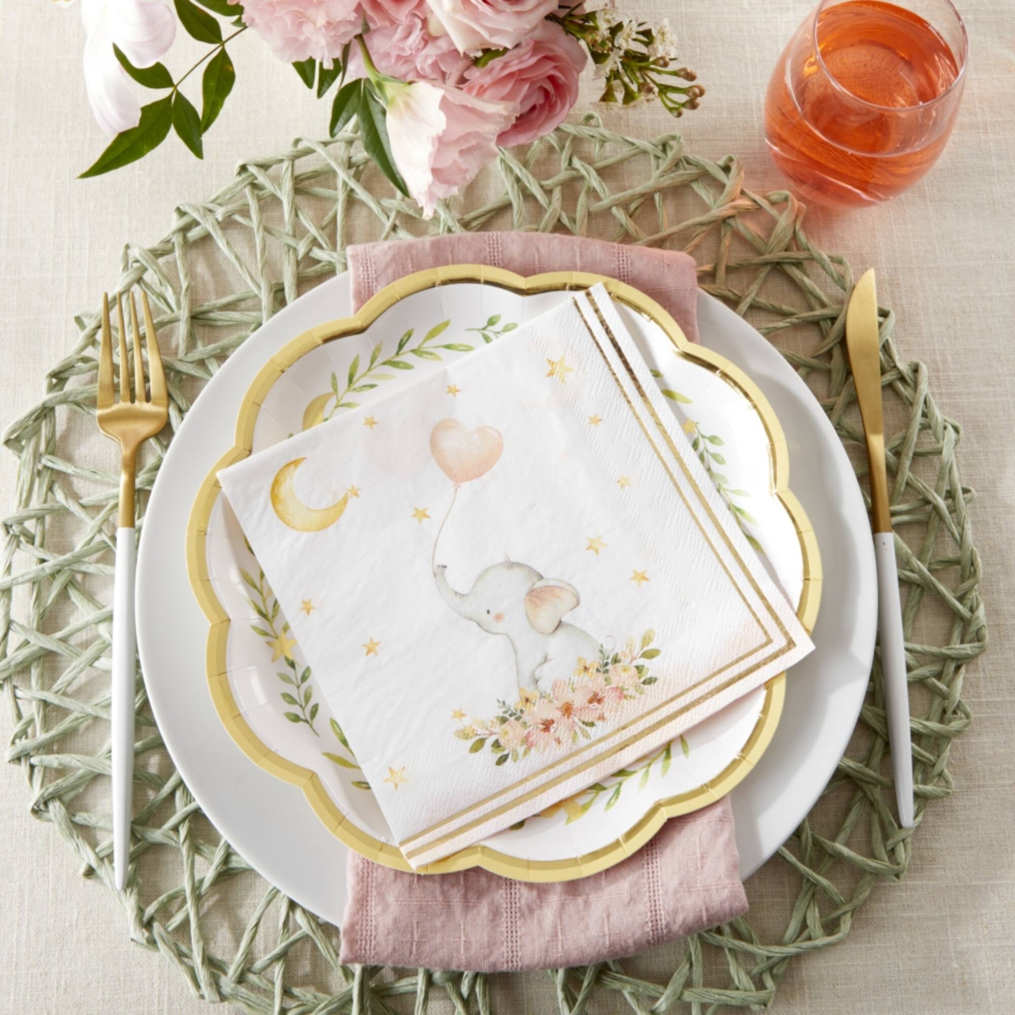 Kate Aspen® Pink Elephant Baby Shower Napkins, 30ct.